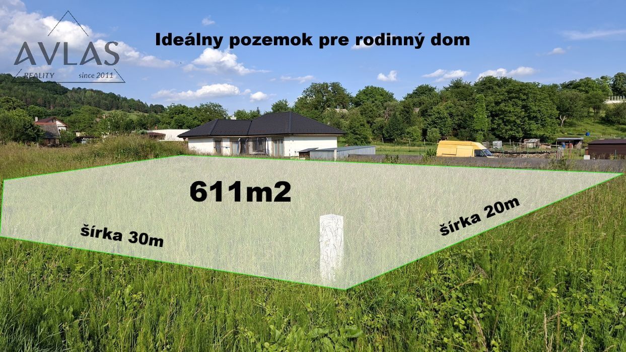 Slnečný pozemok 611m2 s potenciálom len na skok od Prešova