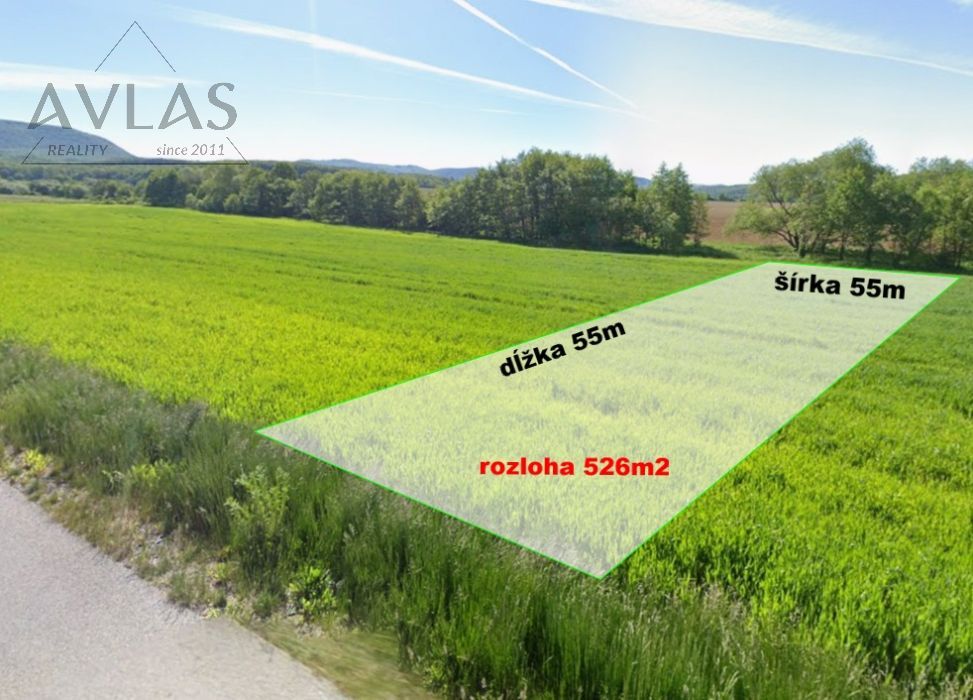 Slnečný pozemok pri cyklistickom chodníku Dulová Ves, 526m2