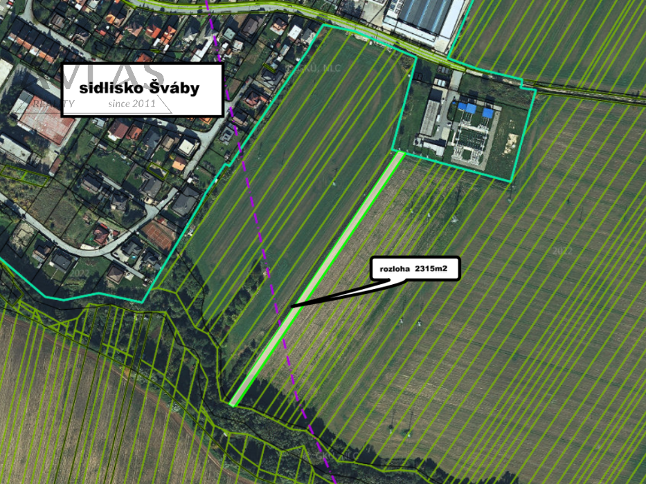 Slnečný rovinatý pozemok Solivar – Šváby 2315m2 — 6